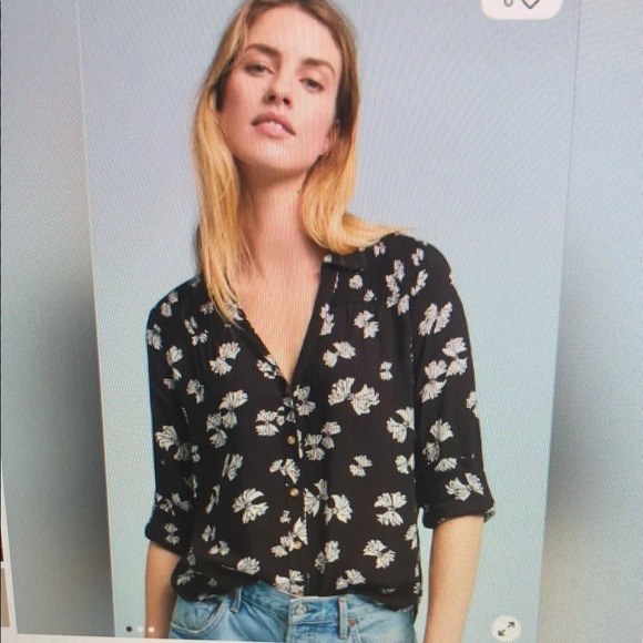 Anthropologie Tops - ❤️ ANTHROPOLOGIE MAEVE EMORY PRINTED BUTTON DOWN TOP, 4
